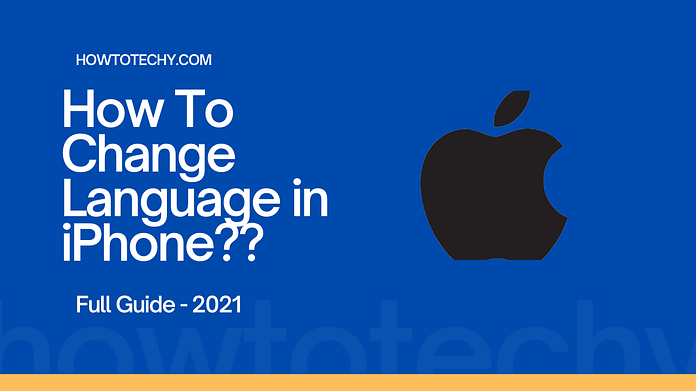 how to change language in phone